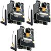 AYWHP 3PCS ESP32 CAM WiFi Bluetooth Board,ESP32 CAM MB Entwicklungsplatine ESP32 Dual-Core mit Kamera 2640 + 2,4 G Antennen IPEX, Micro USB, mit Steckplatz für TF-Karte, kompatibel mit Arduino