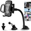 Vansky® Supporto per Parabrezza Universale a 3 Prese in Aria con Pulsante a Pulsante e 360 Gradi per iPhone 7/7 Plus / 6 / 6s Plus / 5S, LG, Sony, HTC, Huawei e Altro
