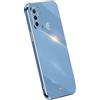 RankOne La Custodia del Telefono è Adatta per OPPO A53 / OPPO A53s (6.5 Inches), Case per Cellulare in Silicone con Telaio Galvanico - Blu navy