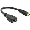 System-S - Cavo da Micro HDMI maschio a HDMI femmina, 21 cm