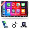 Rimoody 4G+64G Carplay Android Autoradio per VW Golf 5 Golf 6 Passat Polo Tiguan Touran Caddy Skoda Sharan 9 Pollici Autoradio con Android Auto GPS Navi WiFi Mirror Link Bluetooth FM/RDS Telecamera Posteriore