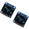 TECNOIOT 2pcs OLED 128X64 Display OLED LCD LED Display Module I2C IIC SPI Serial