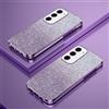 hdqICase Custodia Telefono Trasparente Compatibile con iPhone 12 mini Cover Cornice Elettroplaccata Gradiente Glitter Protettiva Sottile TPU