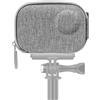 GEEKRIA Custodia portatile per GO Ultra, custodia da viaggio compatibile con Insta360 GO Ultra, resistente all'acqua, mini protettiva rigida, accessori per action camera (grigio chiaro)