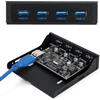 Tonysa Pannello Frontale USB da PCI-E a 4xUSB3.0 per Chip Scheda di Estensione Anteriore Scheda di espansione espansione Adattatore Floppy bay con interfaccia di Alimentazione