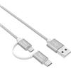 Superer 2 in 1 Tipo C e Micro USB Cavo Caricatore Compatibile con Kindle Fire HD 10 Kids Edition 10,1 pollici 7°/9° generazione 2017/2019 Tablet eReadern, QC3.0 3A 1.5m Cavo Caricabatterie
