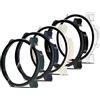 Simpeak 5 Pezzi Cover Compatibile con Amazfit Balance 2, Copertura Completa Custodia Rigida Pc, Hd Clear Pellicola Protettiva Anti-Graffio Case - Trasparente, Nero, Blu, Verde, Bianco