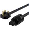 Brollitest Audiophile - Cavo di alimentazione Hi-Fi Home Audio OFC maschio a femmina (1,5 m)