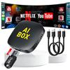 ROCKETEK Adattatore Wireless CarPlay e Android Auto 5in1 per Netflix/YouTube,Adattatore USB/TypeC senza fili Converte Dongle CarPlay in scheda TF/chiavetta USB Magic Link Compatibile con iOS10+ e Android11+