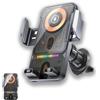 Generico 2026 New Cool Car Wireless Fast Charging Holder, Motorized 90° Rotating Air Vent Phone Holder for Smartphones, Switch Between Horizontal Vertical (Silver)
