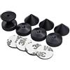 PrecisionGeek Alluminio anodizzato nero Spike/Cono absorber per altoparlanti vite + piedino - 4 pz (Cuscinetto per settore biadesivo)
