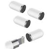 Kefiany Tappo di Ricambio Compatibile (4 Pack) per Apple Pencil 1st Generazione Penna Tappo Connettore per iPad Accessori Sostitutivo Matita Tappo Adattatore di Prima Generation