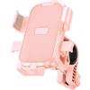 ZLLkeji Manubrio Supporto Cellulare Bicicletta Universale 360° Rotabile Porta Cellulare Bici Da Corsa Con Ganci Supporto Telefono Moto Per 4.7-7.2 Smartphone Rosa