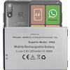 MUKUZI Batteria compatibile con Brondi Amico Smartphone XL Mobile Phone (ricambio per S602)
