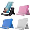 JCKD 4 pezzi Supporto da scrivania regolabile e pieghevole in plastica per tablet da 6 a 11 pollici, compatibile con iPhone Samsung Galaxy Android Tutti gli smartphone Supporto desktop(4 colori)