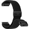 ZoRoll 20mm Nylon Cinturino per Amazfit Active 2/Active/GTS 4/4 Mini/3/2/2e/GTR/Bip 3/3 Pro, Magnetica Chiusura Regolabile Cinturini, Sportivo Ricambio per Garmin Vivoactive 6/5 - Nero 5#