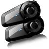 QSPORTPEAK Interfono Moto MX1 Auricolare Casco Moto Coppia 800M Sistema di Comunicazione con Wireless Bluetooth 5.1 Cancellazione del Rumore DSP&CVC Universale