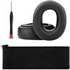 Geekria Set di cuscinetti auricolari e archetto compatibili con cuffie Sony MDR-HW700/MDR-HW700DS, parti di riparazione (nero)