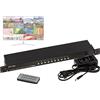 KALEA-INFORMATIQUE Interruttore MULTIVIEWER HDMI 16x1. PIP visualizzazione multipla da 1 a 16 sorgenti Mosaico da 1 a 16 immagini HDMI1.4 supporto HDCP1.4 30Hz e 60Hz