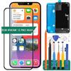 SRJTEK Per Iphone 12 Pro Max LCD Per Iphone 12 Pro Max Display di ricambio per schermo 12 Pro Max A2411 Touch Screen Digitizer Assembly Kit di parti di riparazione (nero)