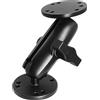 AGEofDMS Supporto AMPS da 1 pollice, supporto a doppia sfera con adattatore a sfera da 25 mm/1''/C, fusione in alluminio, compatibile con RAM, adatto per camion, carrelli elevatori, ecc.