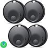 Focenat 4 Pezzi Tag Tracker,Smart Tracker Tag,Gps tracker,Localizzatore gps,Bluetooth Localizzatore,Compatibile con Apple Dov'è (solo iOS, Android non supportato),per Chiavi,Bagagli,ortafogli