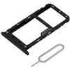 MMOBIEL Doppio Vassoio Carta SIM Compatibile con Xiaomi Poco X3 NFC/Poco X3 Pro/Poco X3-6.67 inch - Porta Scheda SIM - Inclusa guarnizione di gomma e Sim Pin - Nero