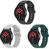 CHULN 3 Pezzi Cinturino per Samsung Galaxy Watch 5 40mm 44mm/Watch 4 40mm 44mm/Watch 5 Pro/Watch 4 Classic 42mm 46mm, 20mm Braccialetto di Sportivo Silicone per Samsung Galaxy.