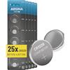 ABSINA 25x batterie a bottone CR1225 3V al litio - CR 1225 a prova di perdite e lunga durata - litio CR1225 pila 3V