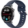 GIOPUEY Cinturini Compatibile con Realme Watch S2, Morbido Silicone Cinturino [Resistente all'Usura] [Traspirante] - Dark Blue