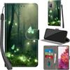 Haninsuze Cover per Samsung Galaxy S20 FE, Farfalla | Pelle PU Portafoglio, Porta Carte, Magnetica, Libro, Antiurto Custodia