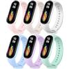 Msksjer Cinturino in Silicone Compatibile con Xiaomi Smart Band 4/3 Donne Uomini, Morbido Sport Traspirante Impermeabile Cinturini di Ricambio per Xiaomi Mi Band 3/4