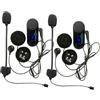 FreedConn TCOM-VB Interfono Moto Con Radio Fm, Auricolare Bluetooth Per Casco con Cancellazione del Rumore Per Un Massimo di 2-3 Motociclisti,Sistema di Comunicazione Universale per Moto/Moto Da Cross