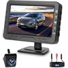 Rimoody Telecamera Posteriore per Auto con Telecamera Ruotabile 1080P, 4.3 Pollici IMonitor, Telecamera Retromarcia con Visione Notturna/IP68 Impermeabile/Grandangolo per SUV/Furgone/Camion/Bus/Camper