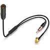 Bingfu Cavo Splitter Antenna Autoradio DAB FM Auto 41.5 cm | DIN Femmina a DIN Maschio & Connettore SMB, Convertitore Antenna DAB Attivo per Radio Auto
