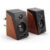Sxhlseller Mini Altoparlante Doppio - Colore Simile al Legno, Qualità del Suono HIFI Portatile per PC, Computer Con Interfaccia Audio USB e 3,5 mm per Viaggi in Casa