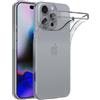 AICEK Compatible con Apple iPhone 16 PRO Max Cover, Trasparente Silicone Custodia Cover Protettiva Molle di TPU Bumper Case Sottile