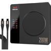 ISDT Power 200H Caricatore da Parete Senza-Fili, con 4+1 Porte USB (Massimo 100W) Compatibile con Tablet iPad-Laptop Macbook-Computer-Cellulare iPhone 14 Pro, Galaxy, Note, iWatch ecc.
