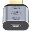 NFHK USB-C Tipo C Sorgente Femmina a HDMI maschio Displays Sink HDTV Adapter 4K 60hz 1080p per Tablet Telefono Laptop