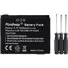 PONDWAY Batteria di ricambio per GPS, 1000 mAh, 3,7 V, compatibile con Mercedes Benz Becker Map Pilot HJS100 HJS-100 338937010208, sistema di navigazione GPS, batteria ricaricabile agli ioni di litio,