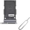 Cemobile Slot per schede SIM di ricambio per Samsung Galaxy S24 & S24 Plus (versione singola SIM) con anello di tenuta in gomma impermeabile + scomparto per carte SIM aperto (grigio)
