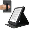kwmobile Custodia Compatibile con Kobo Glo HD/Touch 2.0 - Cover Fascia e Leggìo Verticale - e-Reader Flip Case - Protezione grigio scuro