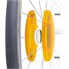 OVERADE Innovation Française - AIRFLEC x2 - Supporto per Tracker GPS AIRTAG - Catadiottri per ruote, allarme antifurto per bicicletta