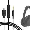 GEEKRIA Cavo USB-C digitale-to-audio con microfono, compatibile con Sony ULT WEAR, WH-1000XM6/1000XM5, WH-XB920N - cavo Type-C sostitutivo con microfono inline e controllo volume (4 ft/1,2 m)