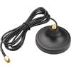 BOOBRIE Base per antenna magnetica femmina SMA DC-3000MHz con connettore maschio RG174 SMA da 1,6 m Cavo coassiale di estensione dell'antenna WiFi per WiFi VHF LoRa IoT 4G GSM Supporto a ventosa