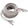 ASHATA Cavo Ethernet, 5M / 10M / 15M / 20M RJ45 + DC Cavo Ethernet CCTV Testa Maschio e Femmina Jack 2.1mm / 5.5mm per telecamere IP NVR 10 Mbps / 100 Mbps(10M)