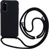 Keteen Cover per Samsung Galaxy S20 con Collana Custodia con Cordino TPU Corda Silicone Bumper Regolabile Staccabile Shock Absorption Antiscivolo Protettiva Custodia per Samsung S20, Nero