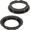 tomzz Audio 2819-002 Anelli per altoparlanti staffe adattatore compatibile con Hyundai i10 III porta anteriore posteriore per altoparlanti DIN 130mm