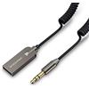 MaedHawk Aux Bluetooth 5.3 Ricevitore, Auto Bluetooth Aux Adattatore 3.5mm Ricevitore per Auto USB Aux Adattatore Bluetooth Per Auto Stereo/Casa Stereo/Altoparlante Chiamata Senza Mano Auto Kit Auto