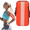 Ritte Brassard de Sport, Fascia Braccio per Running, Porta Cellulare Running, Portable Universel Brassard Smartphone de Course per Jogging Fitness All'aria Aperta, Arancione